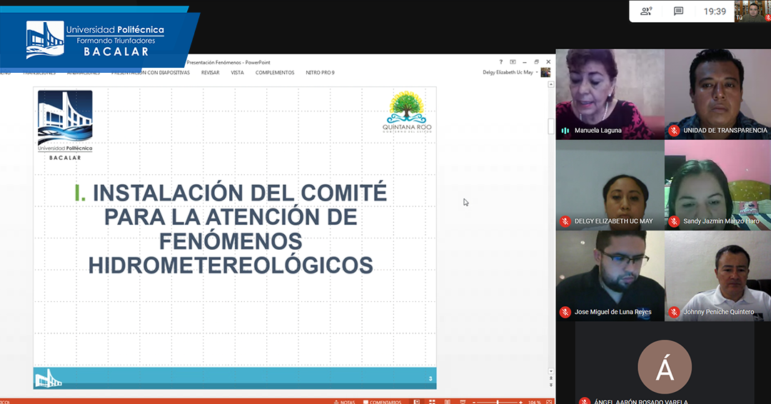 Instalación del comité de Fenómenos