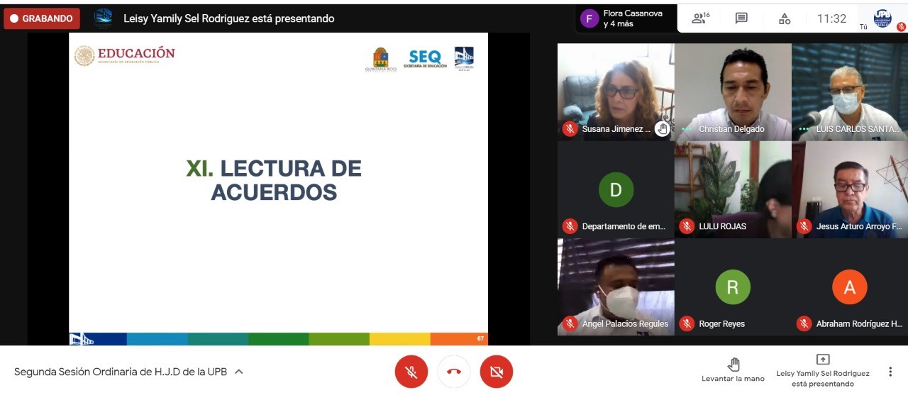 2da Sesión Ordinaria de H. Junta Directiva de la UPB